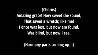 Amazing Grace  Easy Choir Harmony SATB [upl. by Kisung46]