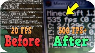 ✔️️How to Boost your Minecraft FPSReduce lag Dramatically Ultimate Guide [upl. by Oivatco818]