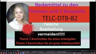 DTB B2 Fehler vermeiden beim Beschreiben eines Arbeitgebers und eines Arbeitsumfelds [upl. by Hauser27]