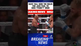 Mike Tyson vs Jake Paul RULES [upl. by Naihs53]