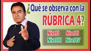 📑 RUBRICA 4📑Qué se observa con la rúbrica 4✍️5ta parte [upl. by Gannon812]