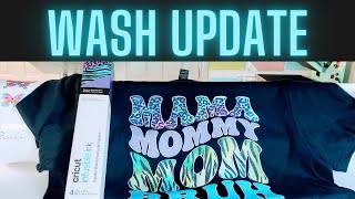 How does Infusible Ink on top of Glitter Vinyl hold up in the Wash infusibleink sublimation hack [upl. by Manheim319]