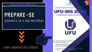 Apostila UFU MG Técnico Enfermagem 2024 [upl. by Ledua]