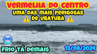 UMA DAS PRAIAS MAIS PERIGOSAS DE UBATUBA VERMELHA DO CENTRO 13082024 [upl. by Morris]