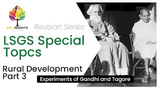 Rural Development Part 3  Gandhi and Tagore [upl. by Leigha497]