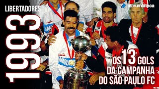 SÃO PAULO FC BICAMPEÃO DA LIBERTADORES 1993  Todos os gols da campanha [upl. by Yukio770]