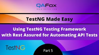 Using TestNG Testing Framework with Rest Assured Framework to Automate API Tests TestNG  Part 5 [upl. by Nylevol319]