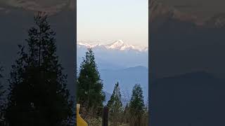 Kanchenjungha view from Rishop Black tulip Homestay  lava Lolegaon kolakham tour [upl. by Ecaroh]