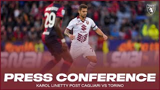 CAGLIARITORINO  PRESS CONFERENCE KAROL LINETTY🎙️ [upl. by Heyde]