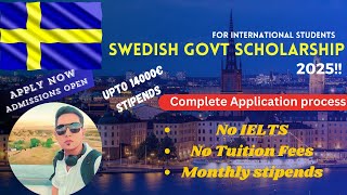 Fully Funded scholarship in Sweden  SI Global Scholarship 2025 Apply Now sweden scholarship [upl. by Downey]