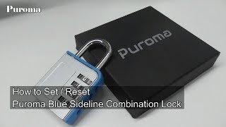 User Guide  How to Set and Reset Puroma 4 Digit Combination Lock Blue Sideline [upl. by Giddings]