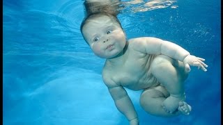 Baby Swimming In Water [upl. by Ainet]