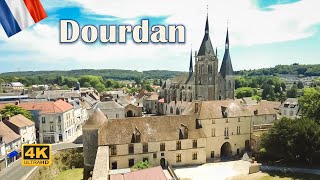 Dourdan France  City walks Château de Dourdan  4K Walks [upl. by Ahsiryt]