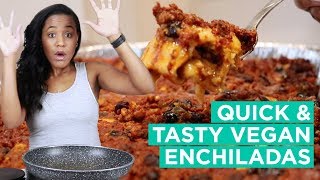 Best Vegan Enchiladas Recipe  Vegan Mexican Food [upl. by Alake]