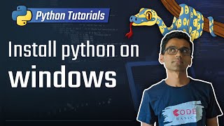 1 Install python on windows Python 3 Programming Tutorials [upl. by Aicilev]