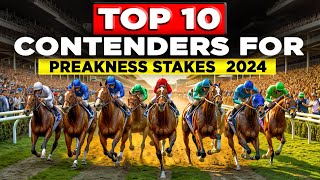 TOP 10 CONTENDERS FOR PREAKNESS STAKES 2024  MYSTIK DANS QUEST FOR TRIPLE CROWN [upl. by Ihcalam]