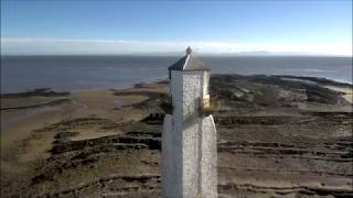 Aerial views of Southerness and Rockcliffe on the Solway Firth SW Scotland [upl. by Kostman]