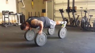 HIGA MONSTER bumper plate Push ups [upl. by Ludba]