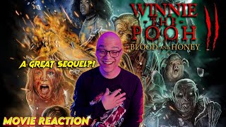 First Time Watching WINNIE THE POOH BLOOD AND HONEY 2  Horror Movie Reaction amp Commentary [upl. by Aramac]