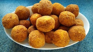 Çıtır Çıtır Patates Topları Tarifi  Potato Balls Recipe  Bizim Terek Yemek Tarifleri [upl. by Bevis290]