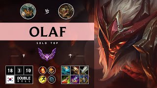 Olaf Top vs Renekton Unstoppable  KR Master Patch 1415 [upl. by Lemmy]