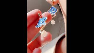 Classic Enamel Cloud Earrings [upl. by Dihahs]