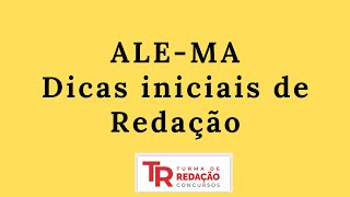 Concurso Alema  Apresentação da Redação [upl. by Esinyl]