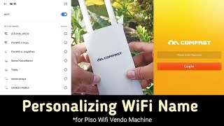 Comfast EW71  Changing Wifi Name for Pisowifi Vendo [upl. by Vasilek]