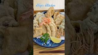 Making Tempura 〜天ぷら〜 Shorts  easy Japanese home cooking recipe [upl. by Koby813]