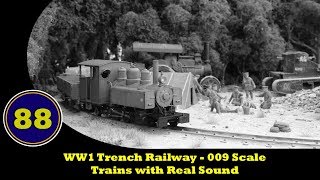 WW1 Trench Railway  Model Trains with Real Sound [upl. by Malissia486]