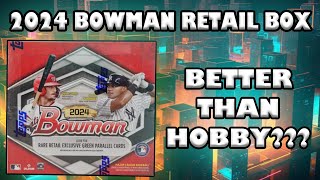 🚨 2024 Bowman Baseball Retail Showdown Better Than Hobby 🚨 [upl. by Lodnar]