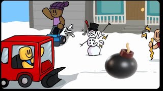 4 playing Snow shovelling simulator [upl. by Farr756]