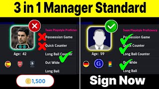 No Coins No Problem Sign Now 3 in 1 Standard 3 Playing Style GP Manager  efootball Pes 2025 Mobile [upl. by Qifahs]