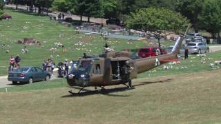 RNZAF NZ3816 BELL UH1 HUEY START UP amp DEPART [upl. by Nnylkcaj449]