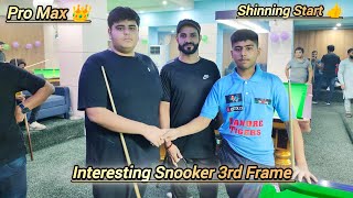 Snooker Next Level  Farhan Junior Vs Umar Khan  Interesting Snooker 3rd Frame snooker match 20k [upl. by Ponzo]