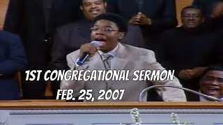 Reginald Sharpe Jr First Congregational Sermon [upl. by Aneles912]