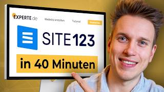 SITE123 Tutorial Kostenlose Website erstellen mit Site123 [upl. by Aicelf]