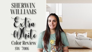 Sherwin Williams Extra White SW 7006 Color Review [upl. by Cown]