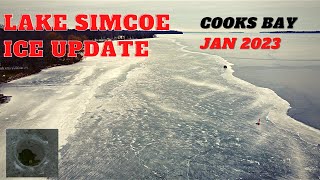 LAKE SIMCOE ICE REPORT COOKS BAY GILFORD [upl. by Cthrine]