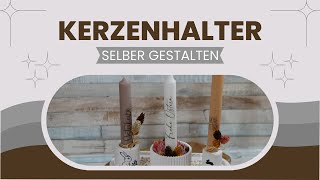 DIY Kerzenhalter für Ostern ganz einfach selber gestalten  Tutorial  Geschenkidee [upl. by Ringo]