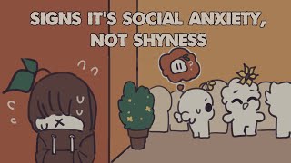 7 Signs Its Social Anxiety Not Shyness [upl. by Aliuqehs]