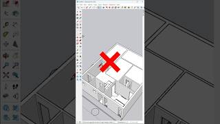 ✅Modeling tips for Sketchup fyp youtubeshorts new viralvideos sketchup [upl. by Ennairrek985]