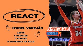 IZA VAREJÃO EM PRIMEIRO JOGO DA NCAA reaction [upl. by Aray]