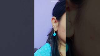 Super easy cowrie shell earrings diy easyshortstrending youtubeshorts [upl. by Venus798]