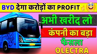 Olectra greentech Share latest news today byd update electric vehicle share news today [upl. by Shargel593]