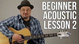 Beginner Acoustic Guitar Lesson 2  The A Major Chord [upl. by Alford461]