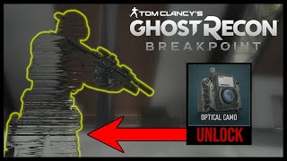 HOW TO UNLOCK OPTICAL CAMO amp BE INVISIBLE IN GHOST RECON BREAKPOINT [upl. by Novaat]