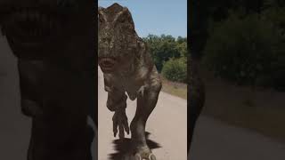 TRex chase on a quad bike DINOSAUR IN REAL LIFE dinosaurs jurassic t [upl. by Inek]