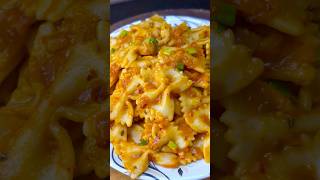 Indian style farfalle recipe cooking italianfood trending viralvideo shortsfeed shorts [upl. by Nimoynib]