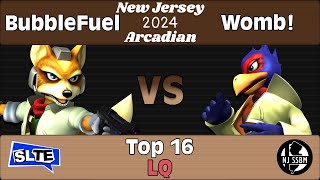 NJ Arcadian 2024 BubbleFuel Fox Vs Womb Falco  Top 16 LQ [upl. by Handbook]